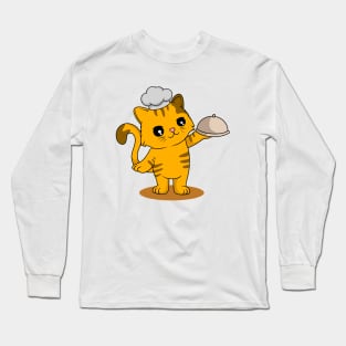 Chef cat Long Sleeve T-Shirt